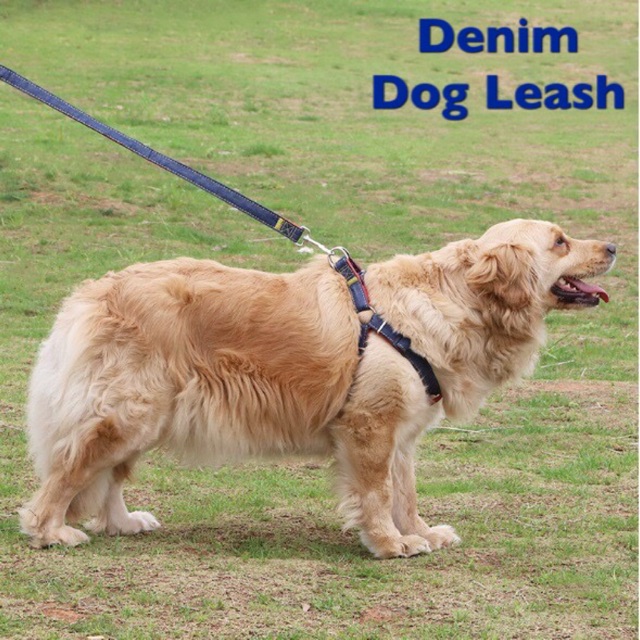 TALI TUNTUN ANJING DENIM TALI ANJING DENIM DOG LEASH HARNESS ANJING HARNES ANJING DOG HARNESS MURAH