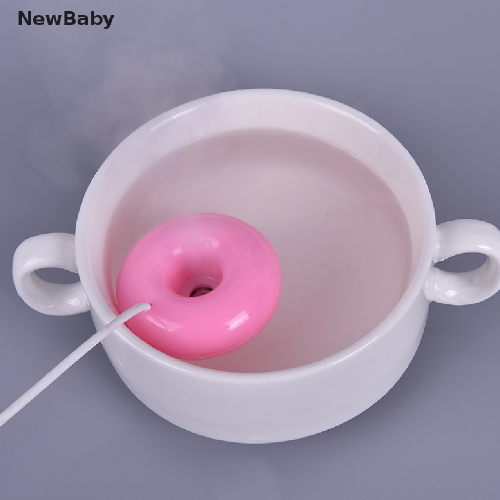 Newbaby 1pc Humidifierdiffuserpurifier Aroma USB Mini Portable Bentuk Donat Untuk Hadiah