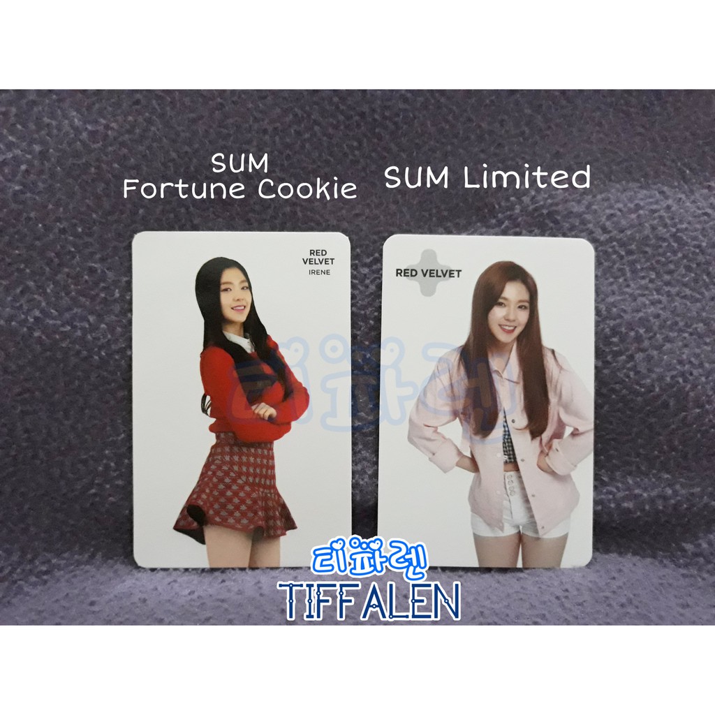 Red Velvet IRENE Photocard dari album / SUM COEX Fortune Cookie
