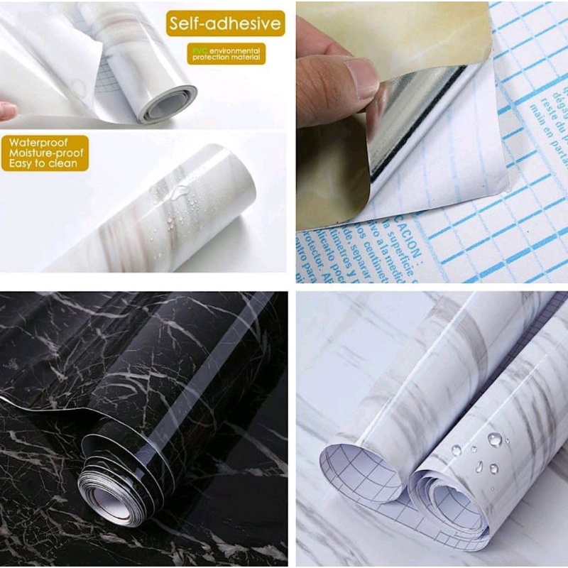 wallpaper furniture wallsyiker sticker tembok dinding lemari meja dapur lantai dll motif lengkap mur