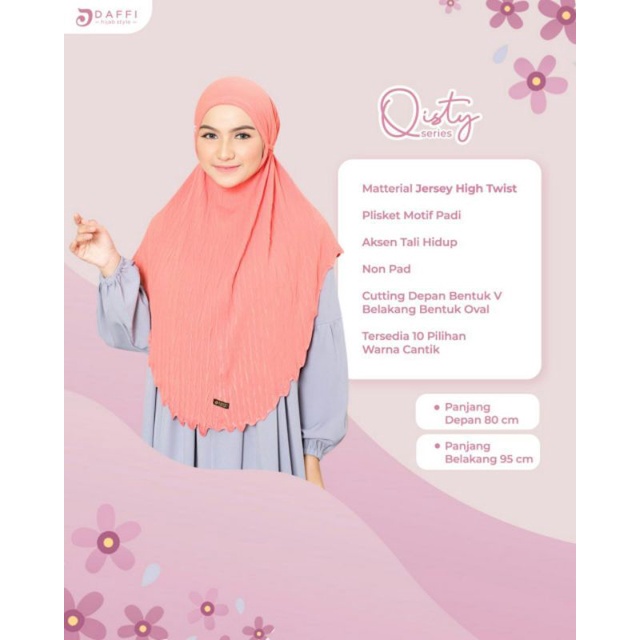 Hijab Daffi Qisty Series hijab instan jilbab instan murah berkualitas