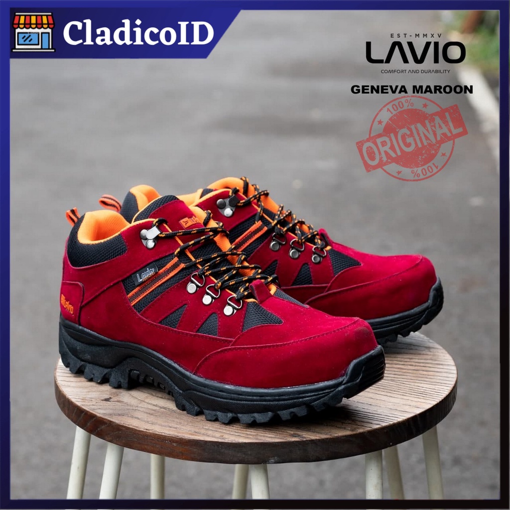 Sepatu Boots Pendek Pria Sefty Ujung Besi Safety Shoes Low Cut Kerja Lapangan Proyek Outdoor Hiking Mendaki Gunung Lavio Geneva