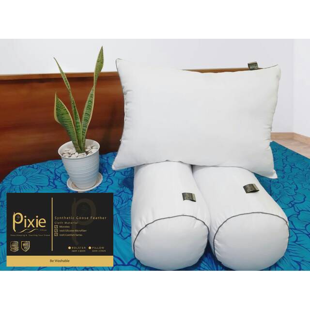 Promo paket bantal + guling (Pixie) / bantal silikon / bantal hotel premium