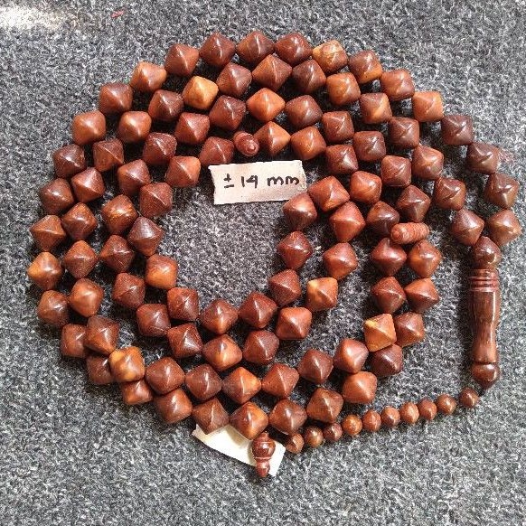 tasbih kokka wajik / gula aren jumbo  ± 14 mm ( 14mm ) 99 butir