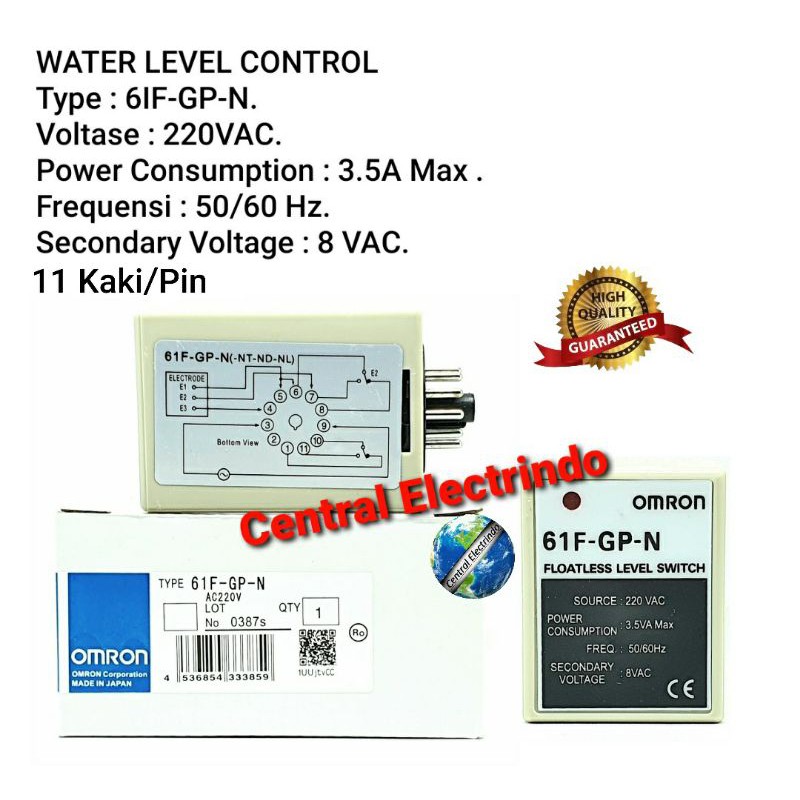 Water Level Control WLC61F-GP-N 11Pin Omron.