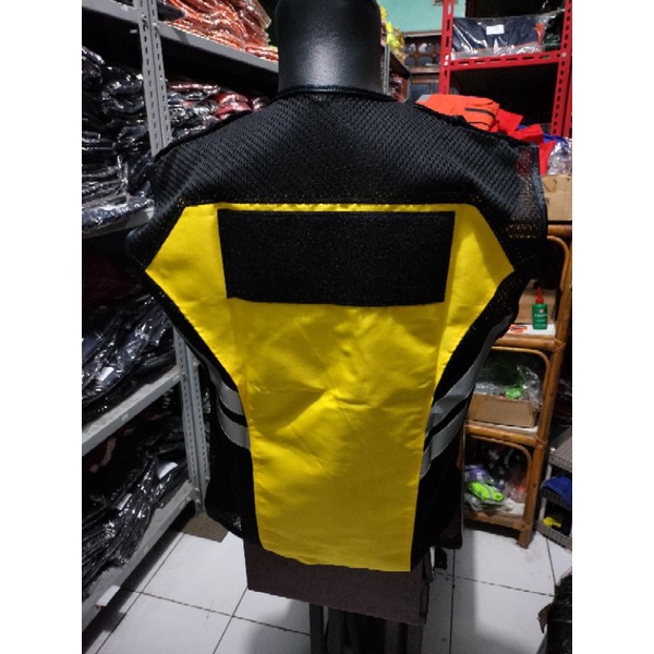 ROMPI SAFETY PU BINA MARGA KUNING BAHAN TASLAN LOGO VELCRO PEREKAT