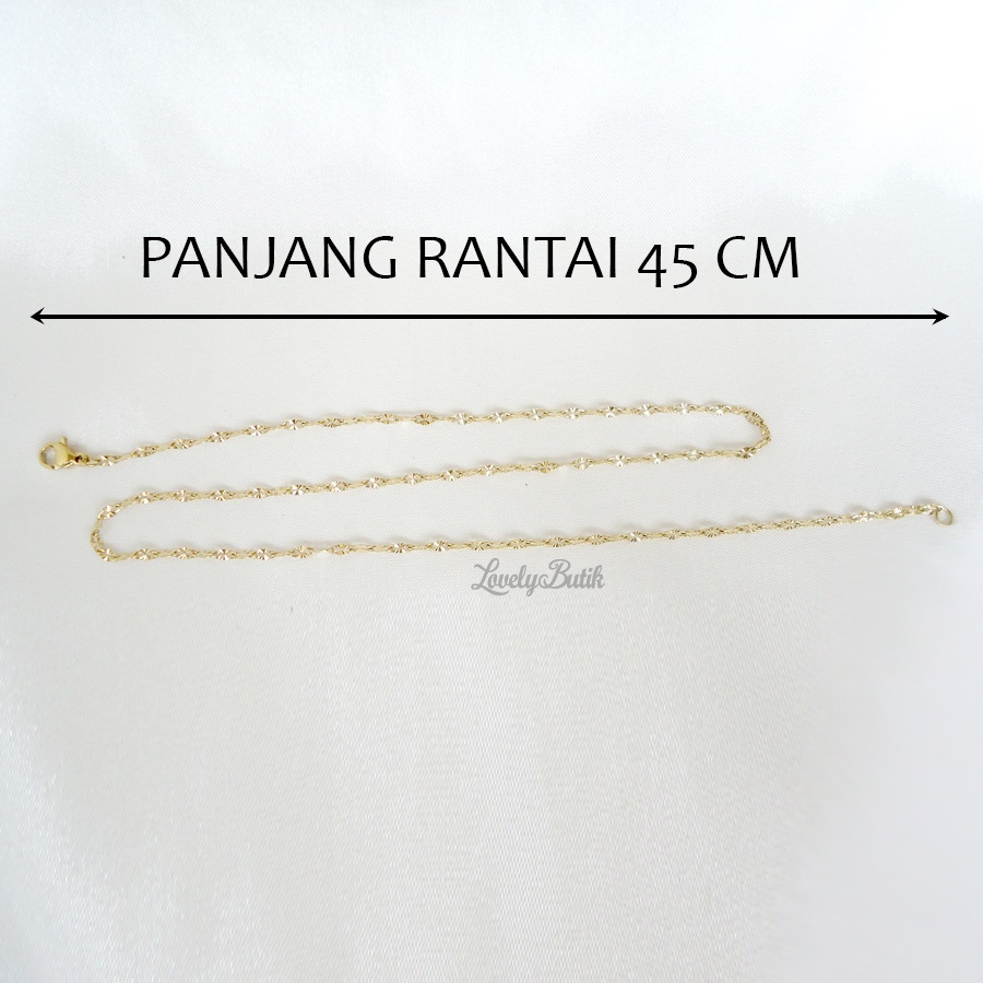 Lovelybutik - Kalung Wanita Korea Terbaru Lucia Kalung Remaja Dewasa Titanium Asli Anti Karat Model Terbaru Liontin Love Bonus Kotak Perhiasan