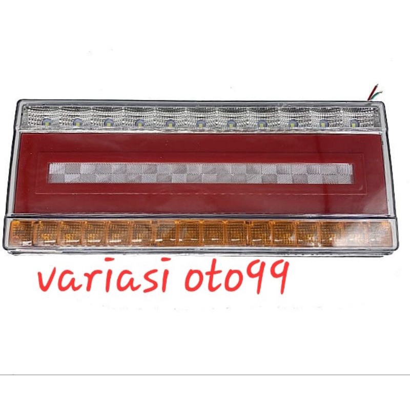 LAMPU STOP LAMP MOBIL TRUCK TRUK UNIVESAL LAMPU REM MOBIL BELAKANG  DC 24 VOLT 3 WARNA