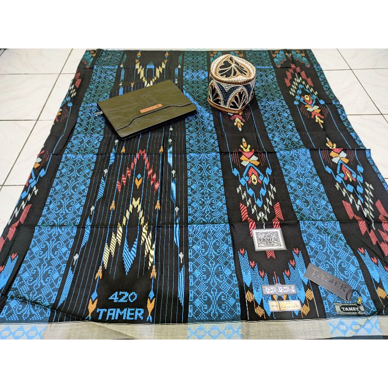 Sarung Tamer 420 Full Sutra SGE SGA  / Sarung Pria/Sarung Samarinda/Sarung Sutra/Sarung Motif/Sultan