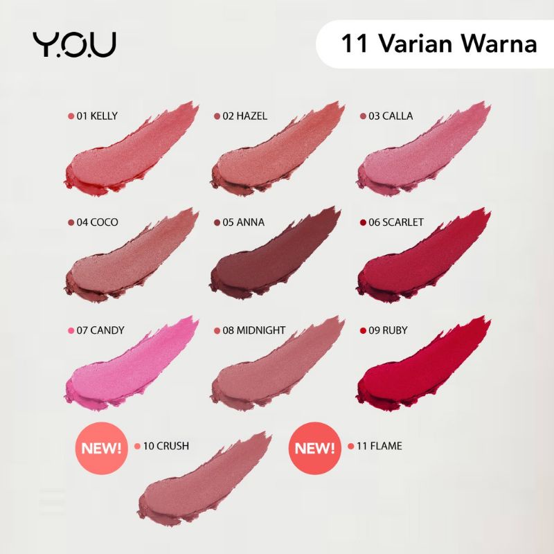 Y.O.U Supreme Matte Lipstick 3.2g