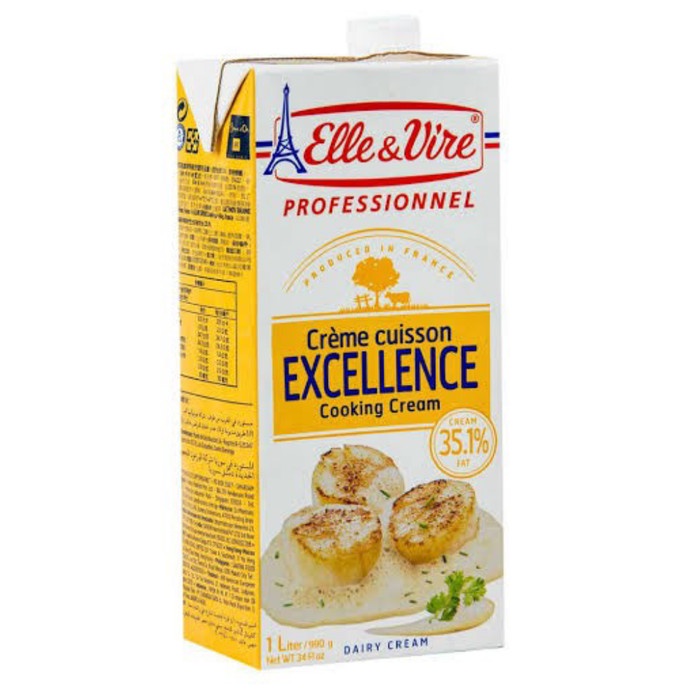

elle & vire cooking cream 1 liter | krim | butter | mentega | kue | susu