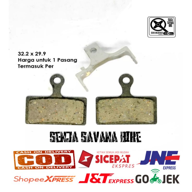 brake pad brakepad kampas rem hidrolik hydraulic sepeda Shimano DEORE SLX XT XTR ALFINE persamaan sh