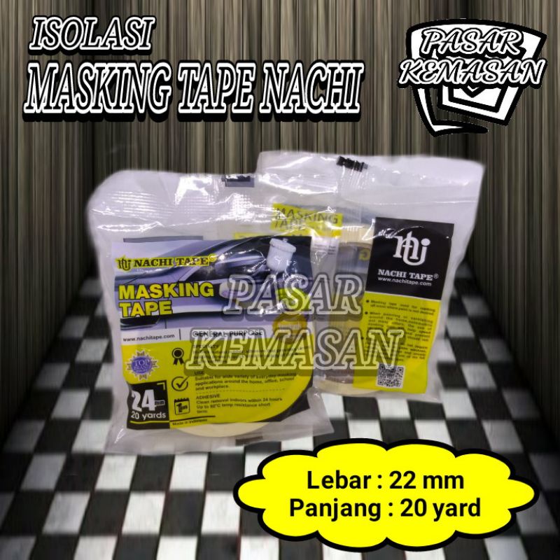 

ISOLASI MASKING TAPE NACHI SOLASI LAKBAN KERTAS