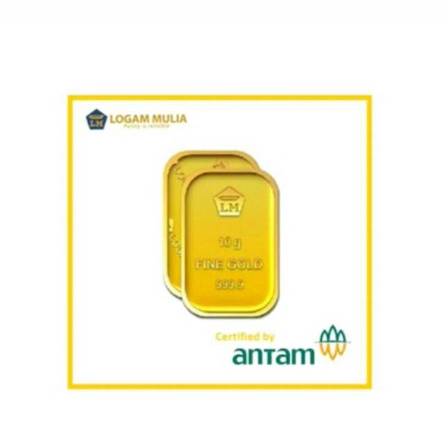 Logam Mulia Emas Antam 24 karat 10 gram