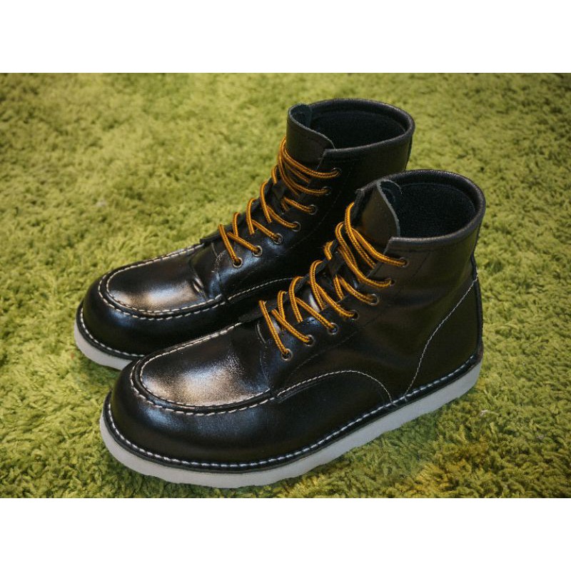 Sepatu Boots safety look like redwing leather original bekas