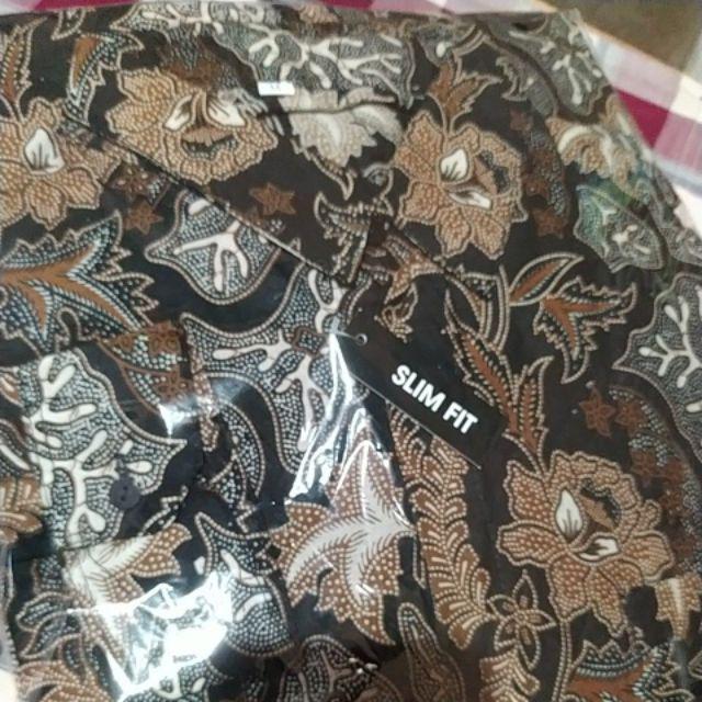Kemeja Batik Pria Lengan Panjang Slim Fit Batik Pria Lengan Panjang Modern