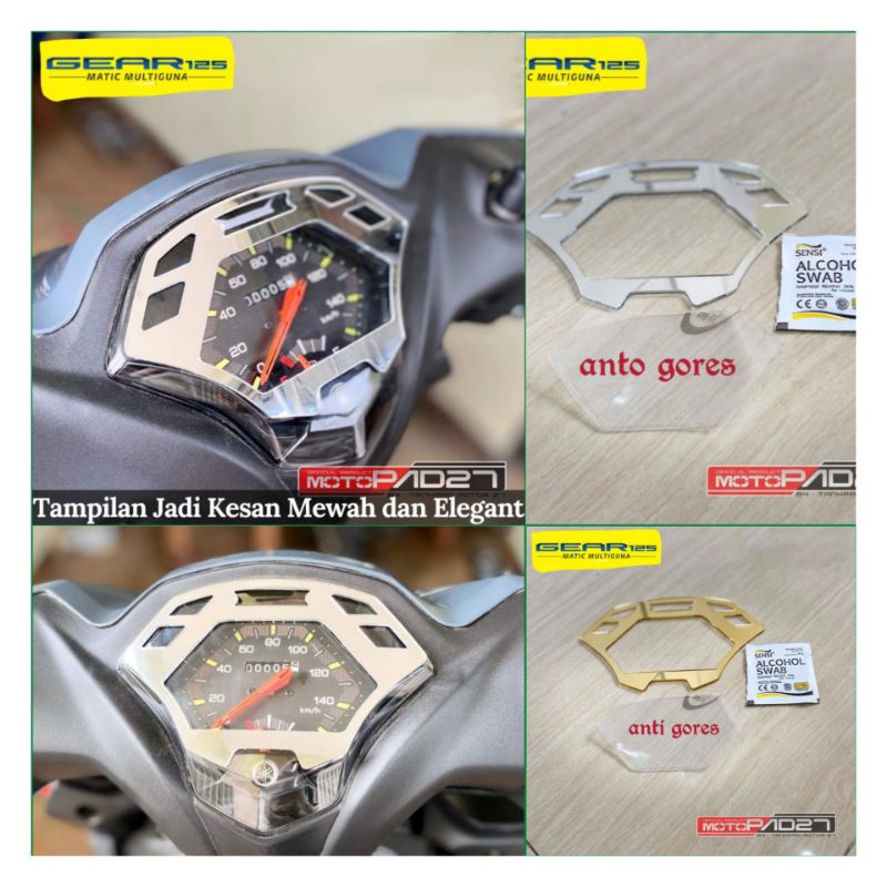 Garnis Garnish Antigores Cover Speedometer Yamaha Mio Gear 125 Premium