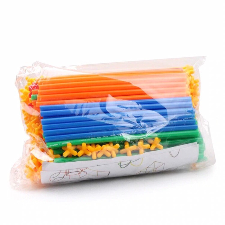 Magic Straw 110 ( 55 Pipa Sedotan + 55 Konektor ) Mainan Edukasi Anak