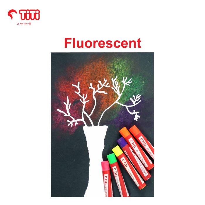 

PASTEL-DRY-OIL- TITI 12 FLUORESCENT & METALLIC OIL PASTELS / KRAYON MINYAK PL-12FM -OIL-DRY-PASTEL.