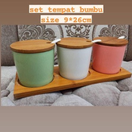 set tempat bumbu keramik