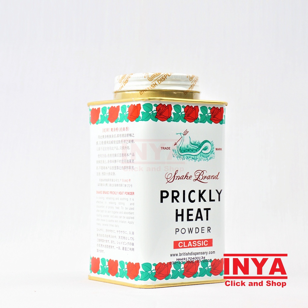 SNAKE BRAND PRICKLY HEAT POWDER CLASSIC 150gr - Bedak Kulit