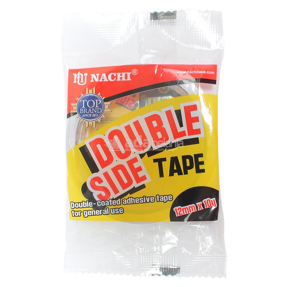 

DOUBLE TAPE UKURAN KECIL MERK NACHI TAPE - ISI BANYAK - 12MM x 10Y