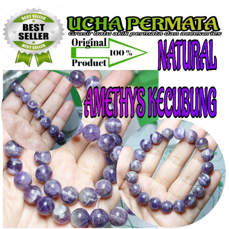 Gelang amethys gelang kecubung / asli natural