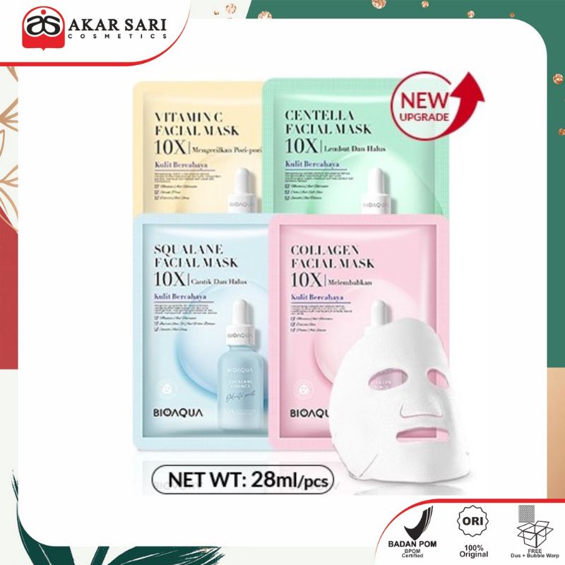 Jual Bioaqua Sheet Mask X The Effect Collagen Shopee Indonesia