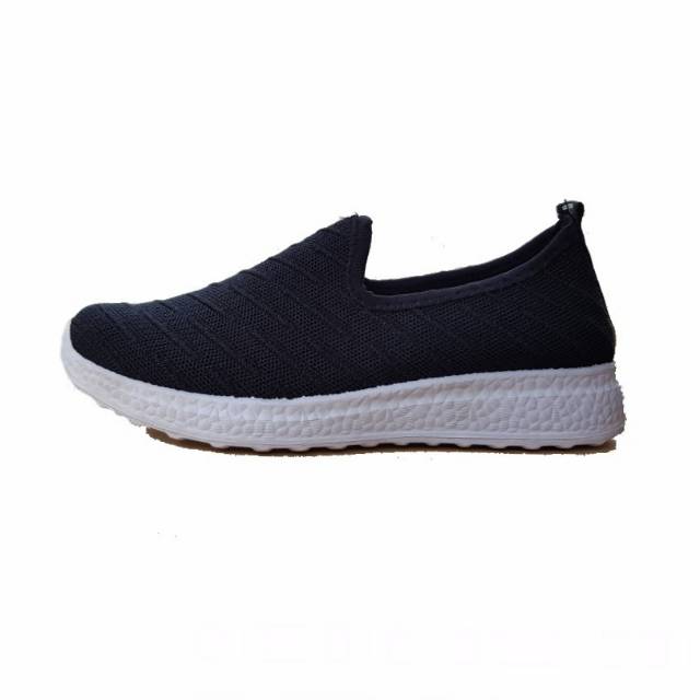 Sepatu Slip On import original Spark cewek bahan kanvas rajut