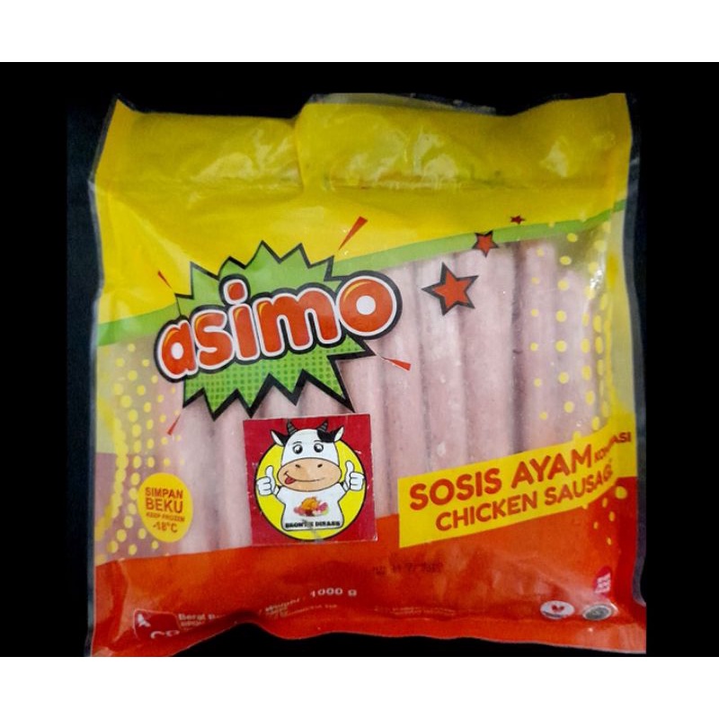 

ASIMO SOSIS AYAM 1 KG - FROZEN FOOD - BRONTZ JOGJA