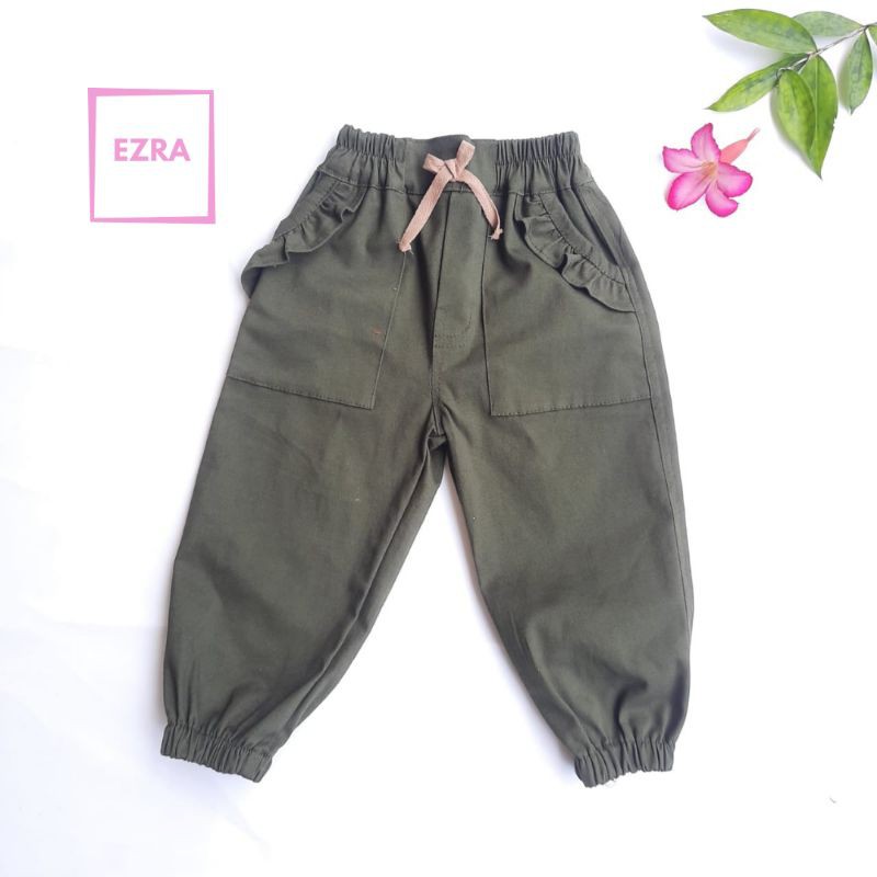 Celana Anak Perempuan Joger Twill Comfort Stretch  1- 9 Tahun