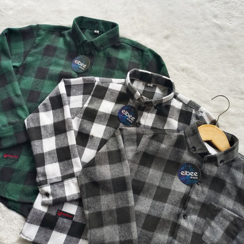 KEMEJA ANAK LAKI LAKI KOTAK KOTAK PREMIUM BAJU KEMEJA ANAK LAKI LAKI FLANEL LENGAN PANJANG USIA 2-13 TAHUN TERHITS