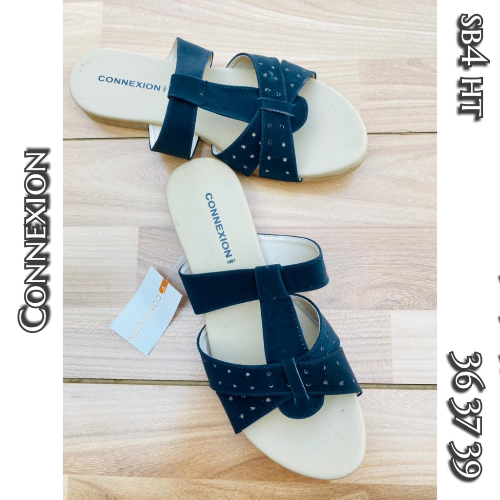 sandal slop hitam cantik