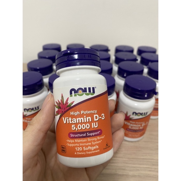 NOW VIT D3 5000iu 120softgels