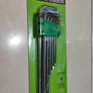 Kunci L set bintang 9pc panjang Torx key set TEKIRO