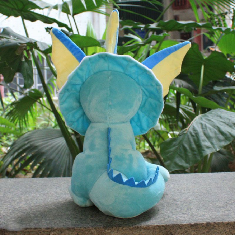 Vaporeon Size Besar Pokemon Lucu Evolus Lembut Mainan Mewah Boneka Hadiah Anak Baru