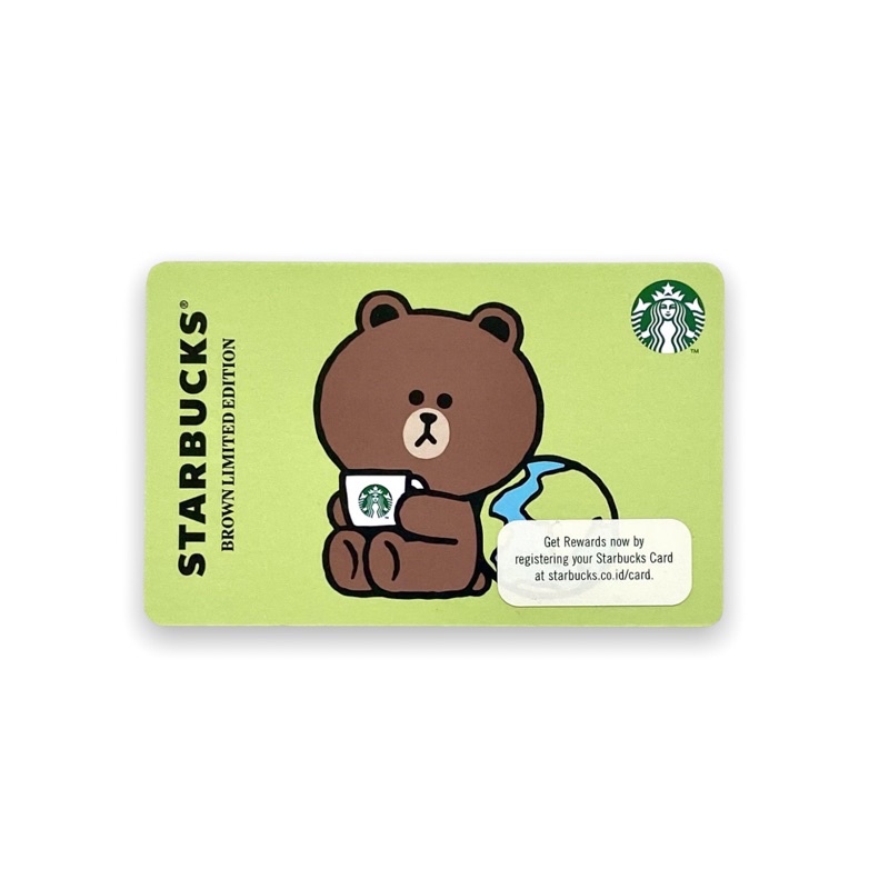 LINE Brown Starbucks Indonesia Card Kartu Paper 2022 Limited Edition
