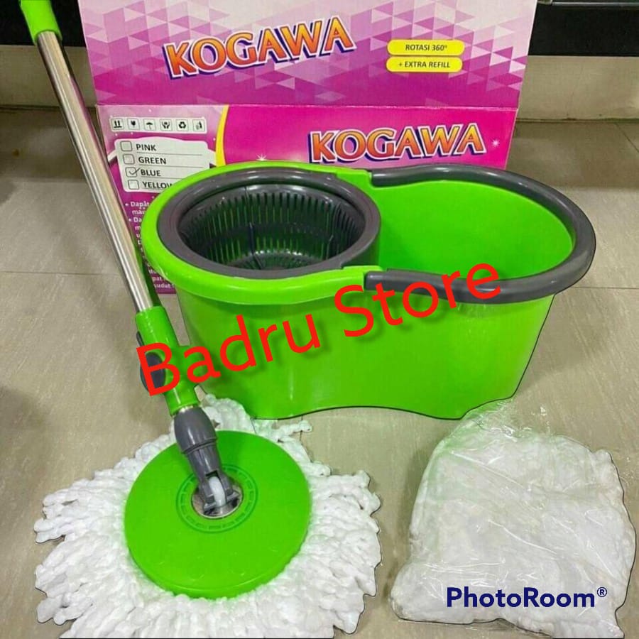 ALAT PEL PRAKTIS SPIN MOP KOGAWA Model Putar 360 derajat