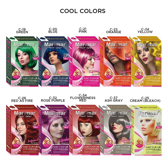 MARIMAR Hair Color | ❤ jselectiv ❤ Pewarna Rambut MARIMAR - ORI✔️BPOM✔️MURAH✔️COD✔️