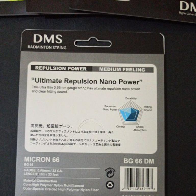M5R6 Senar Badminton Infinity 66 Japan Original Tanpa Pasang (Feel Seperti BG 66) BZJ
