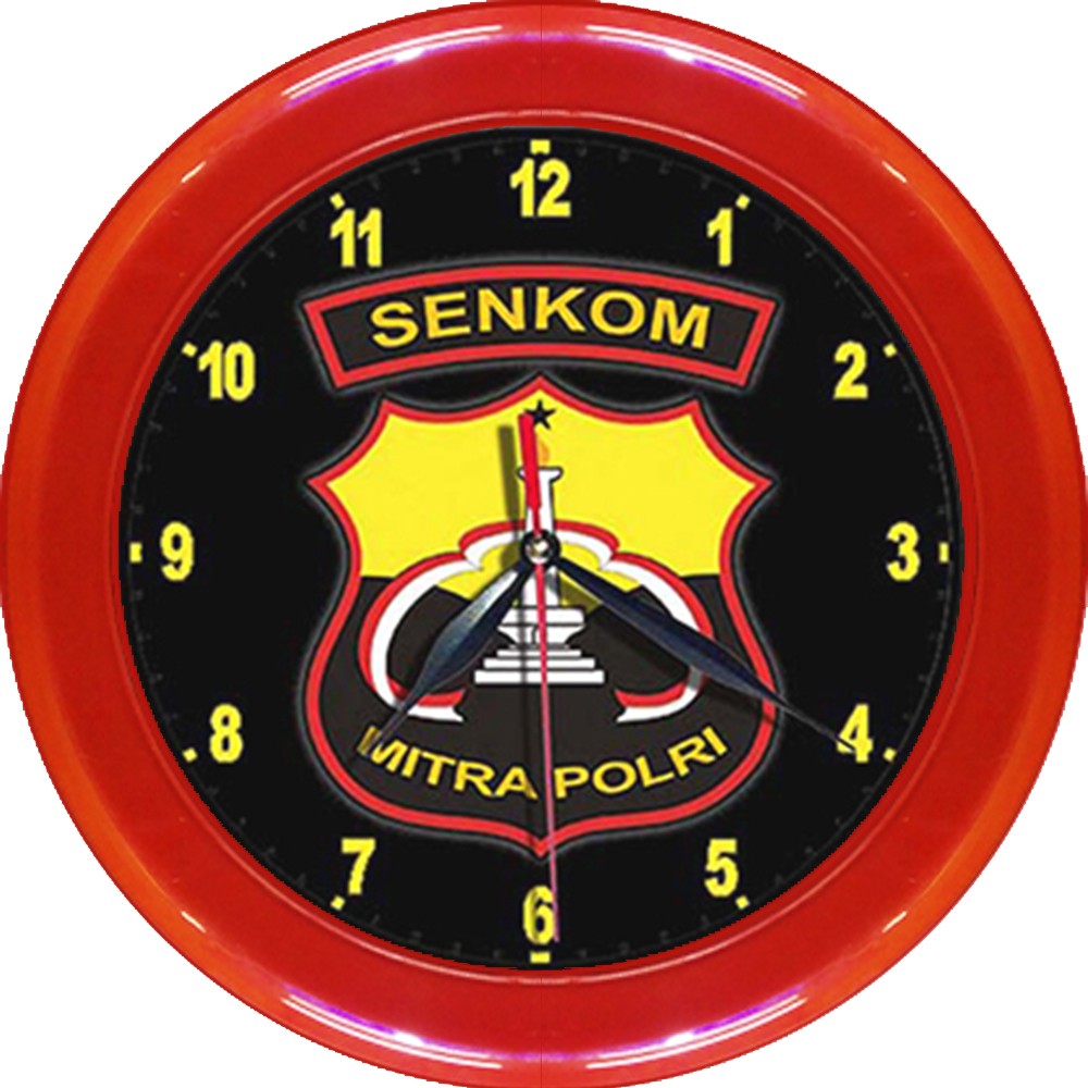 JAM DINDING SENKOM MITRA POLISI   (DIAMETER 30CM)