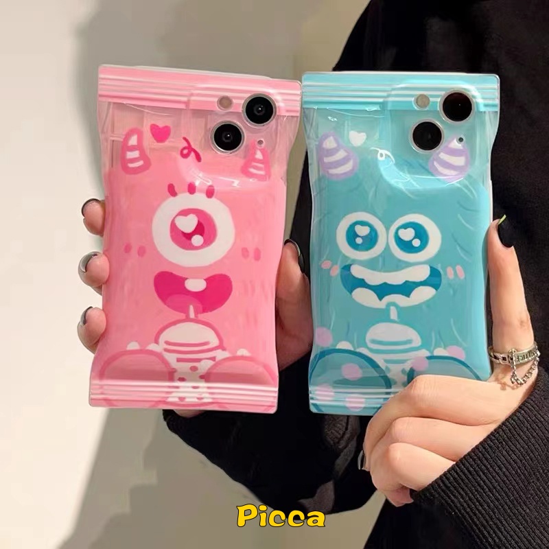 Soft Case Pelindung Motif Kartun Monster Kecil Untuk IPhone 11 7 6 6s 8 Plus 7plus XR 14 12 13 Pro Max Xs Max X SE 2020