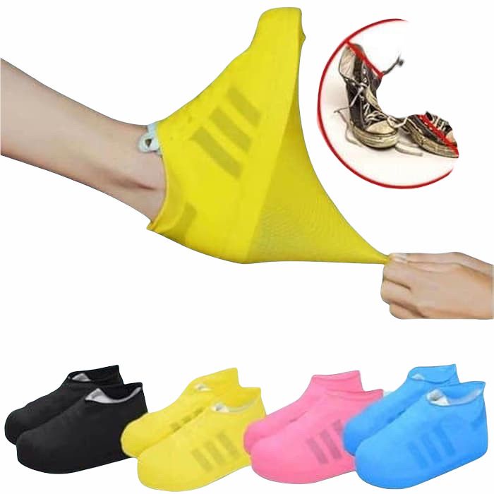 ASIN829 -Silicone Anti Air Sarung Pelindung Waterproof Silikon Shoes boots sendal kaki J217