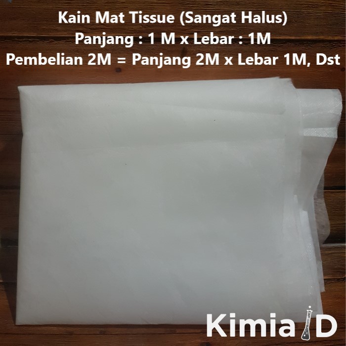 Kain Mat Tissue - 1 Meter - Serat Kain Fiber - Kain Mat Fiber - Fiberglass - Anti Bocor - Penambal