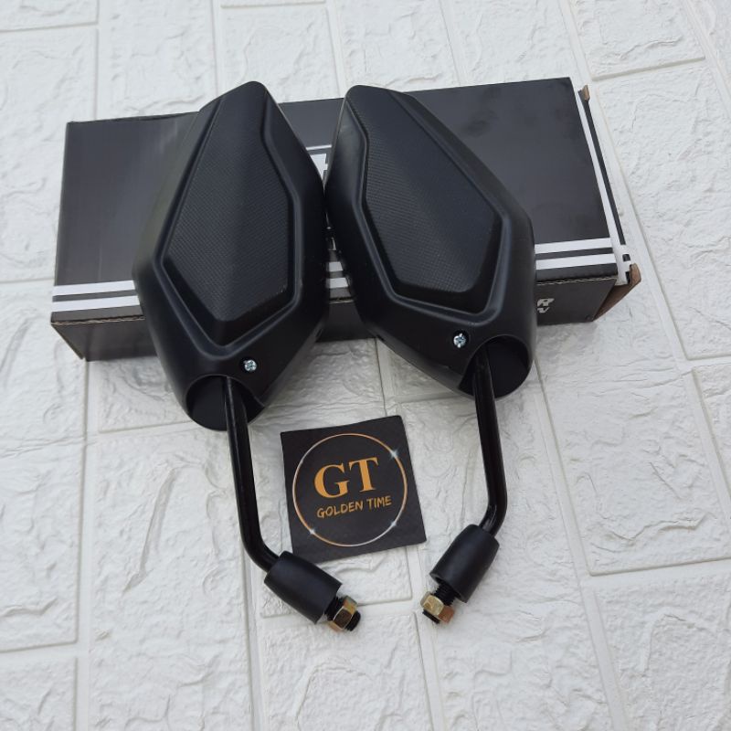 Spion Vario Hitam Gagang Pendek Spion Honda Beat Vario Scoopy Supra Blade Revo Dll-1