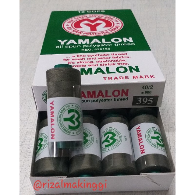 benang jahit yamalon hijau tua (395) 500 yards