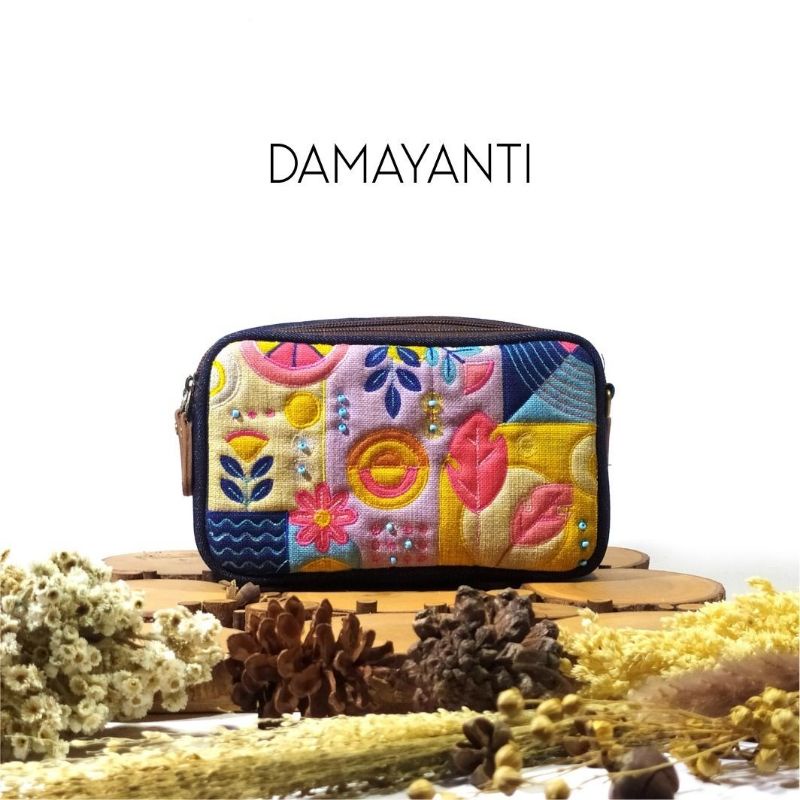 Tas Etnik Mudagaya Puspita / Dompet Etnik Murah / Dompet Wanita Tali Panjang Pendek