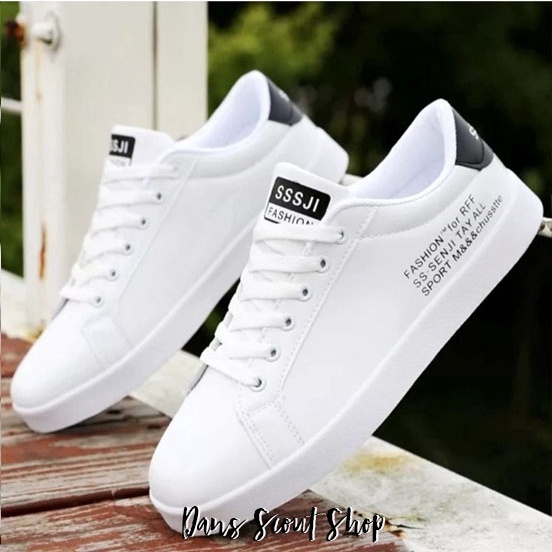 Sepatu Pria Model Tali Senji KORAN Sepatu Sneakers Pria Kasual dan Trendy