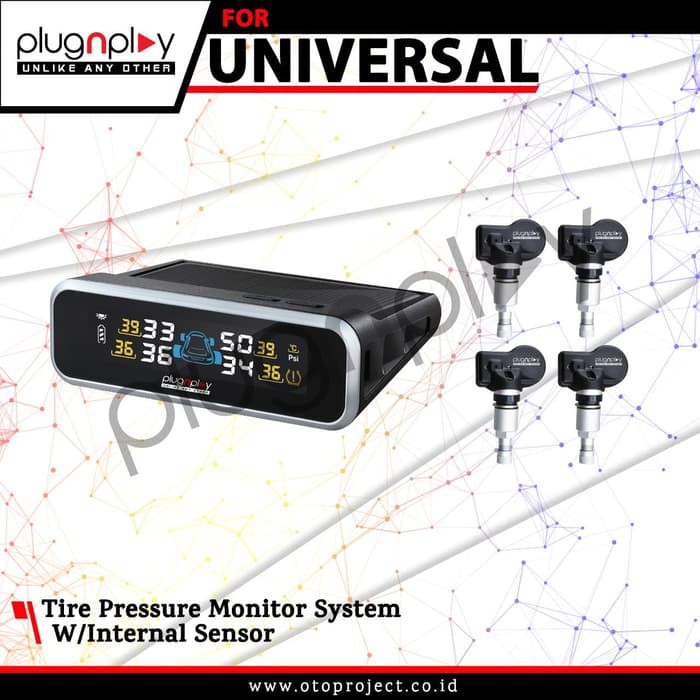 Otoproject TPMS Pentil Ban / Sensor Ukur tekanan ban mobil Universal