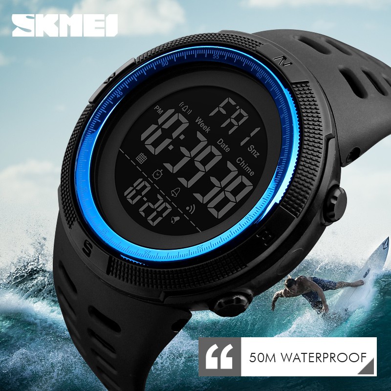 SKMEI Jam Tangan EMWS7TBX Digital Pria - DG1251 - Black/Blue